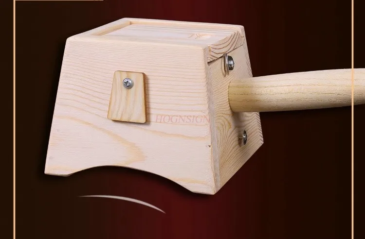 Moxibustion box wooden solid wood single-hole column warm moxibustion device knee joint cervical vertebra foot portable wood box