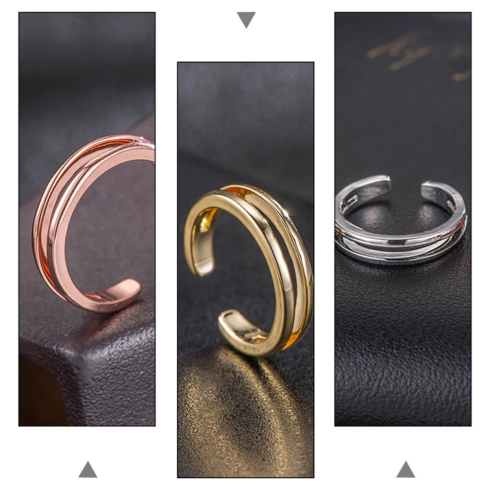 3 Stück Zehenringe für Damen, langlebig, feine Verarbeitung, angenehmer Griff, Urlaubsgeschenk, Knöchelring, Zehenringe, modischer Fußring