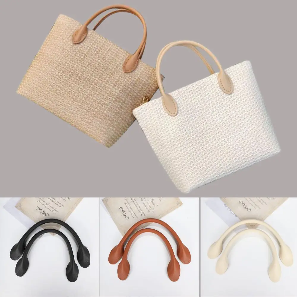 1 Pair 32CM Short Accessories For Handbags PU Leather Handbags Handles Replacement Bag Belt Band Replacement Bag Strap Parts Hot