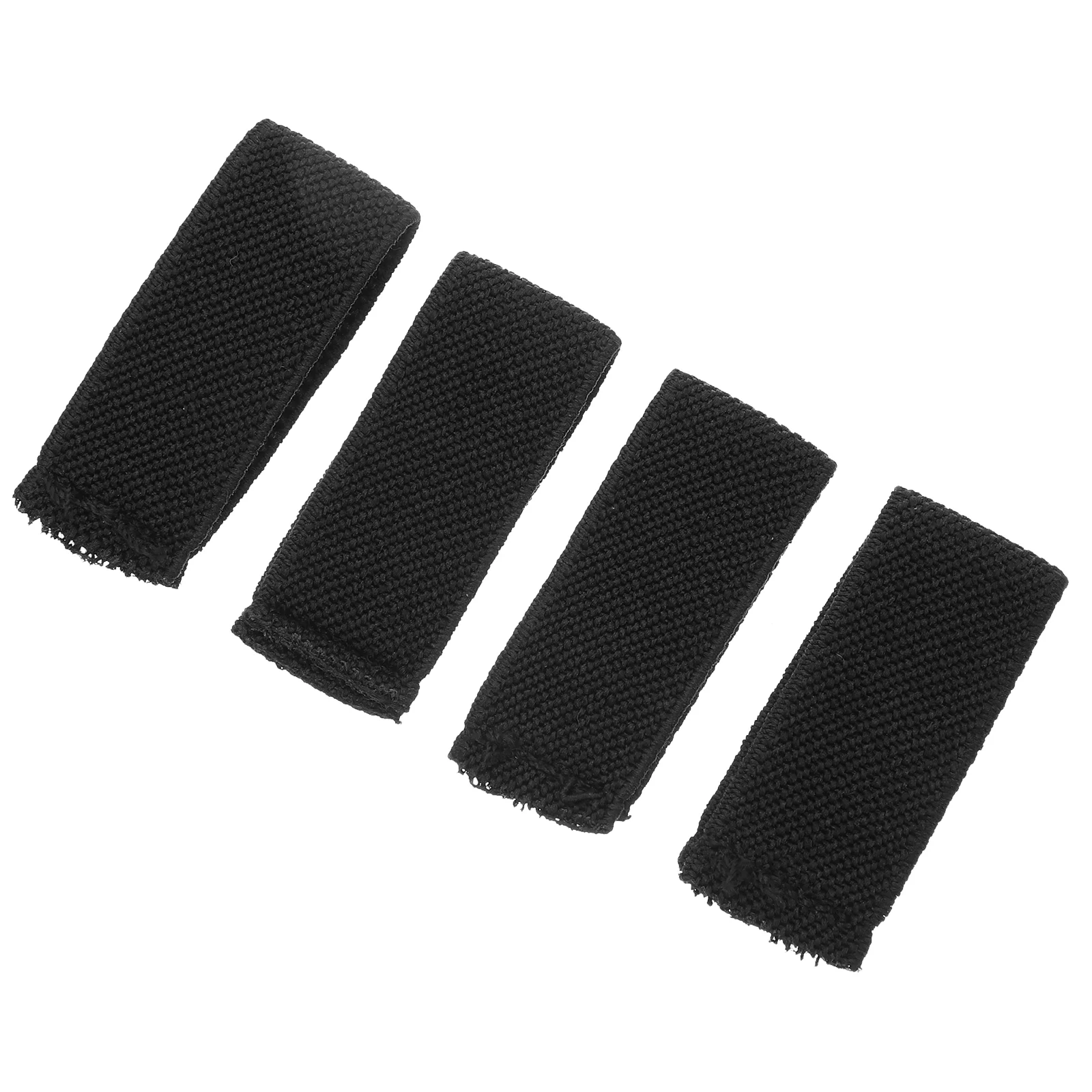 

4 Pcs Black Elastic Bands Belt Anchor Wide Shoulder Straps Keepers for Duty Belts