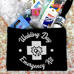 Wedding Day Emergency Survival Kit Bag bridesmaid mother of the groom maid of honor Gift Bride to Be Bridal Shower Party favor