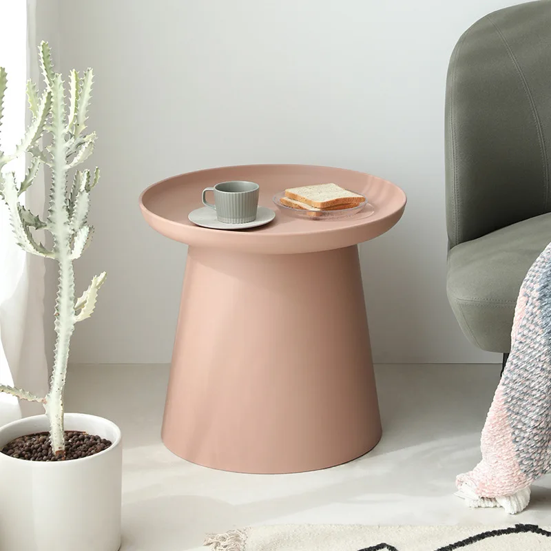 

Nordic Round Plastic Living Room Household Coffee Table Small Apartment Small Round Table Simple Sofa Side Few Simple Balcony