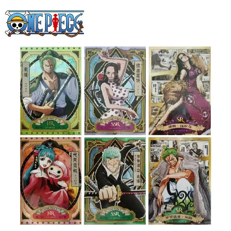 

One Piece Kabago First Bullet Anime Characters Nico-Robin Nami Boa-Hancock Bronzing Process Collection Card Cartoon Toys