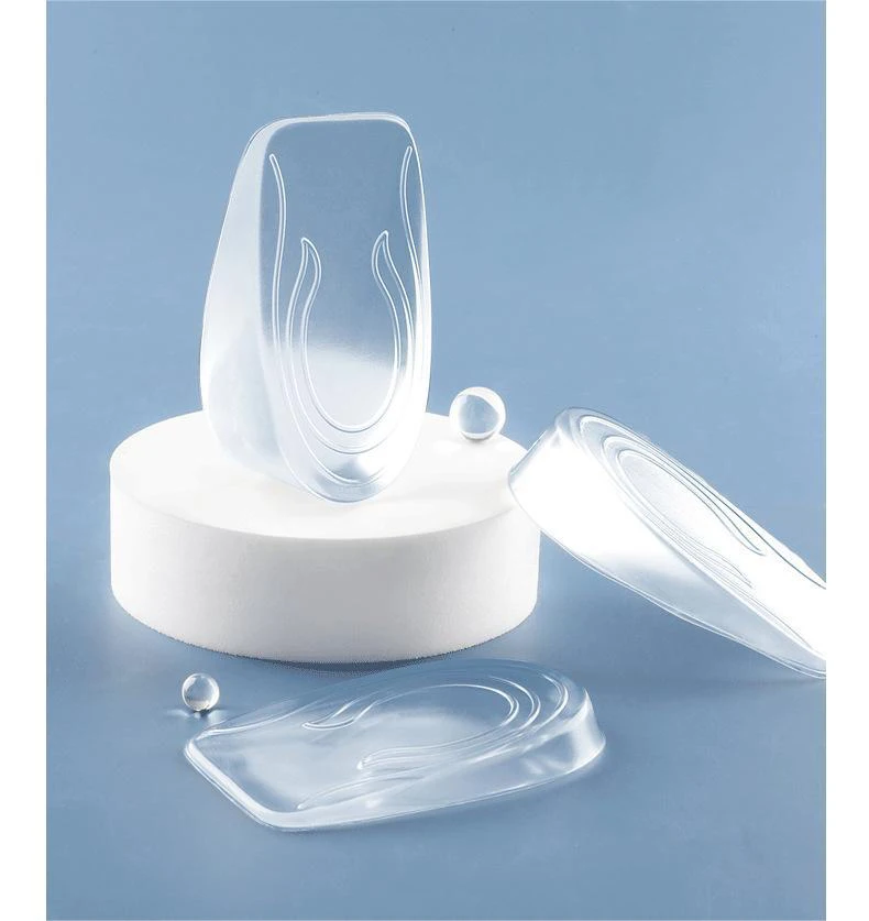 Höhenvergrößernde Einlegesohlen für Herren und Damen, unsichtbare elastische Fersenpolster, stoßdämpfende Silikon-Einlegesohlen, 2 Stück/4 Stück – Detail 8