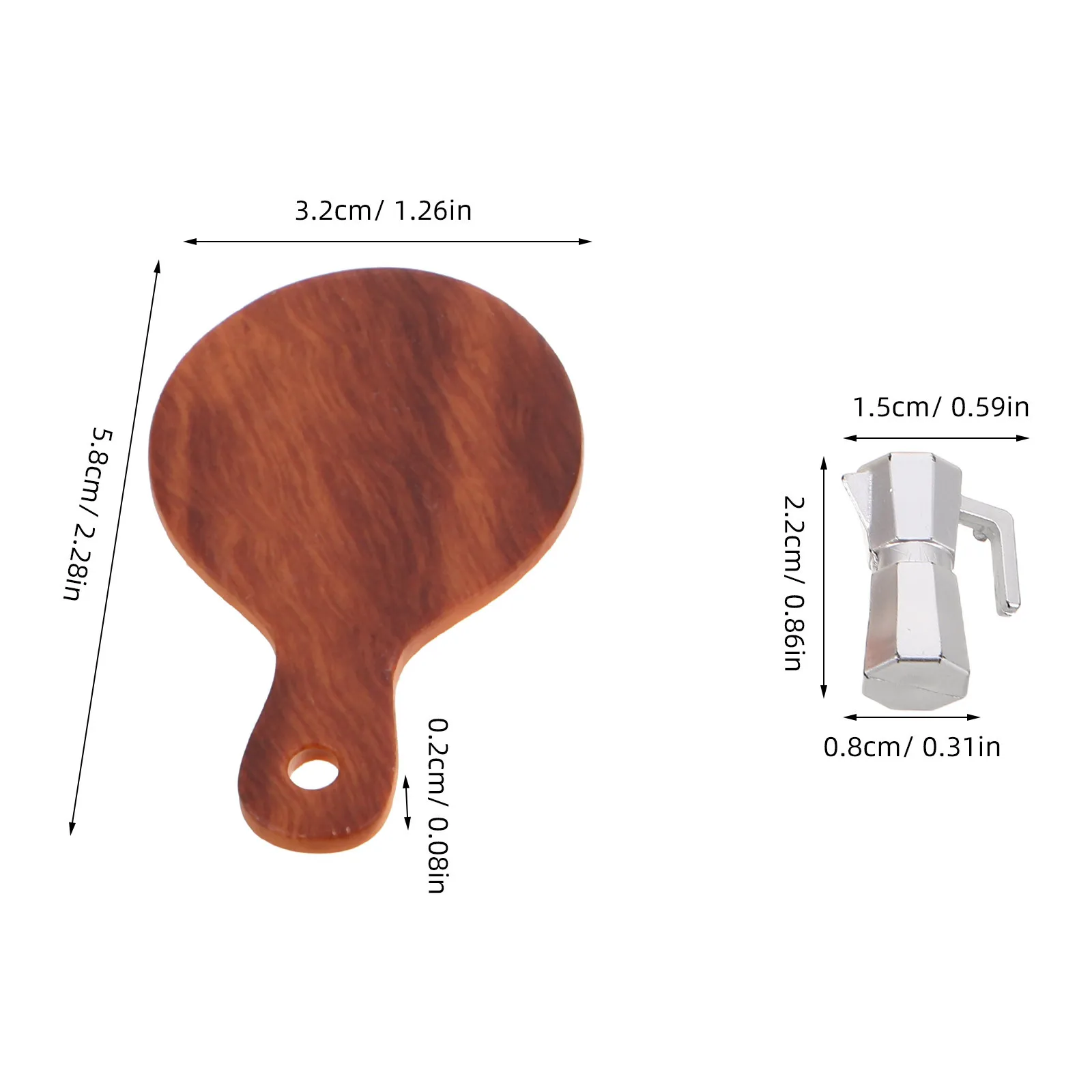 1Set Miniature Dollhouse Food Realistic Resin Bread Coffee Breakfast Pretend Play Bakery Miniature Kitchen Simulation Decor