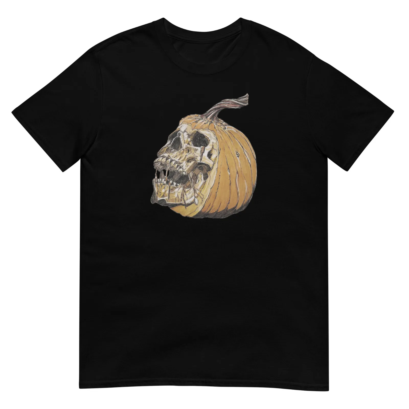 Pumpkin Skull Harvest Festival T Shirt Halloween