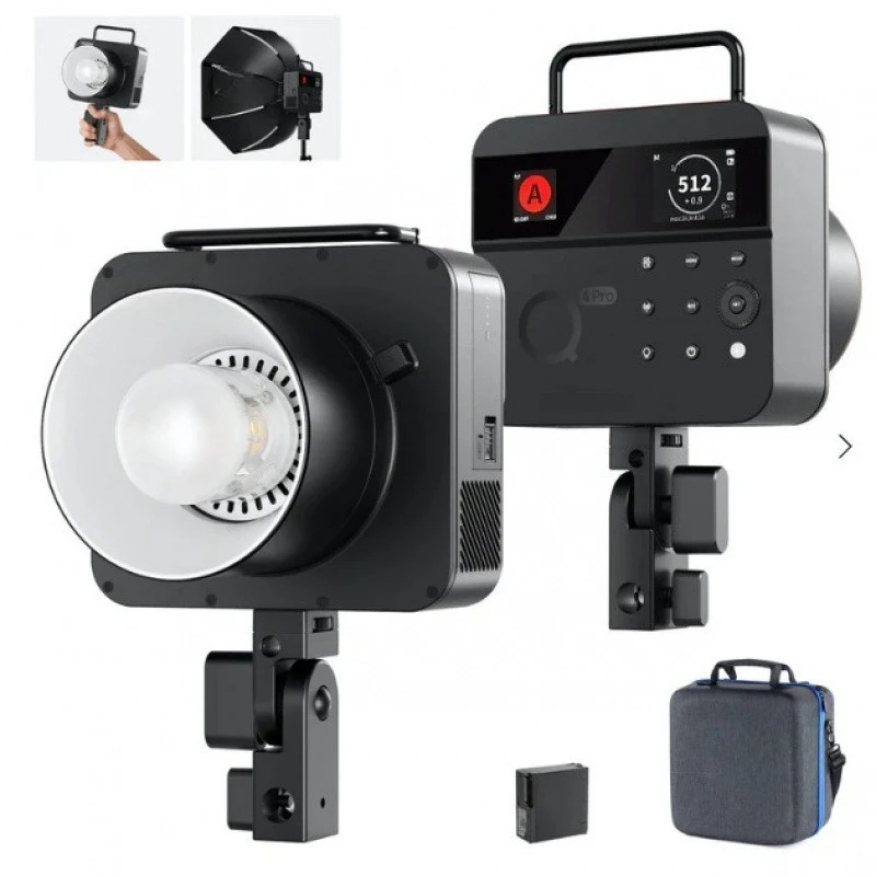 Q4PRO 400W 2.4G TTL external shot with lithium battery including storage bag US standard/European standard