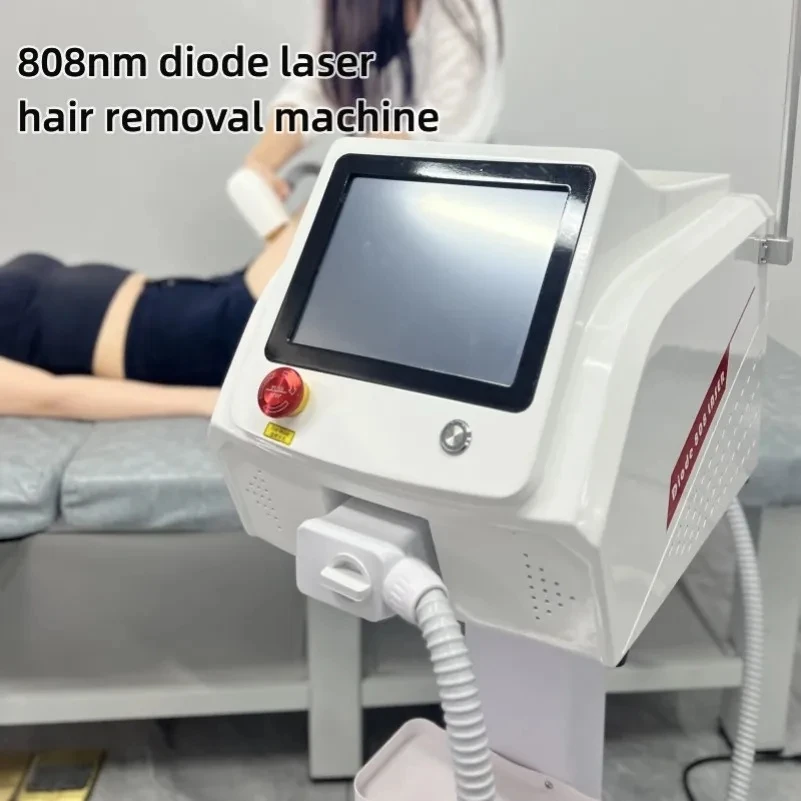 Professional 808nm Diode Laser Hair Removal Machine with Skin Cooling and Triple Wavelength Technology for Optimal Results