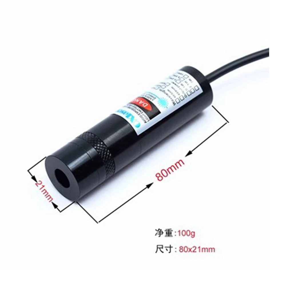 Point laser rouge, ligne, technologie croisée, positionnement, 21mm * 80mm, 650nm, 100mw