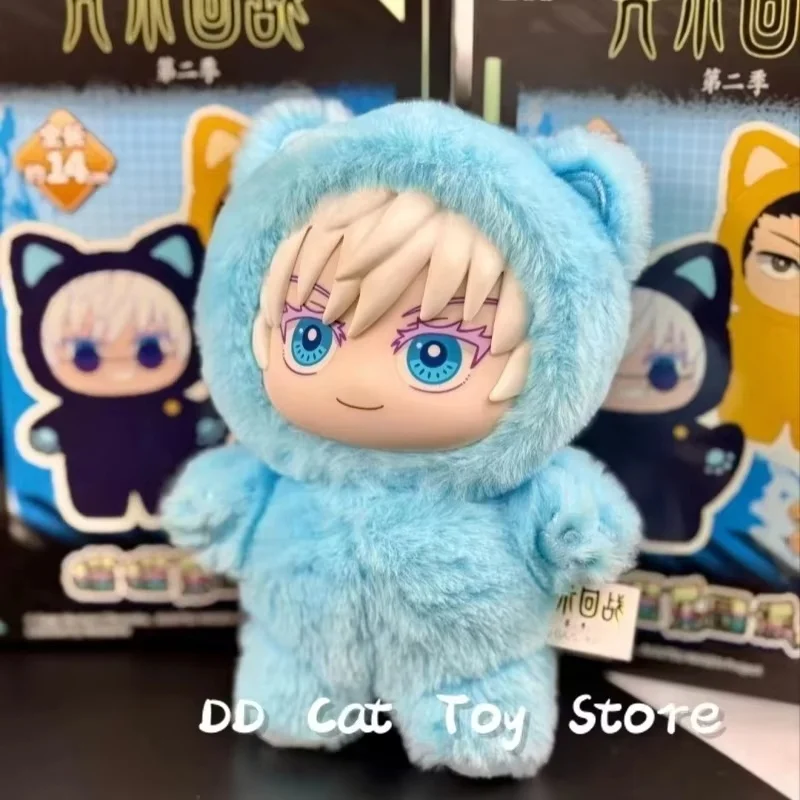متوفر في المخزون الأصلي Jujutsu Kaisen 2 القط الأذن أفخم سلسلة صندوق أعمى أنيمي الشكل حقيبة قلادة تحصيل صندوق مفاجأة هدية مخصصة