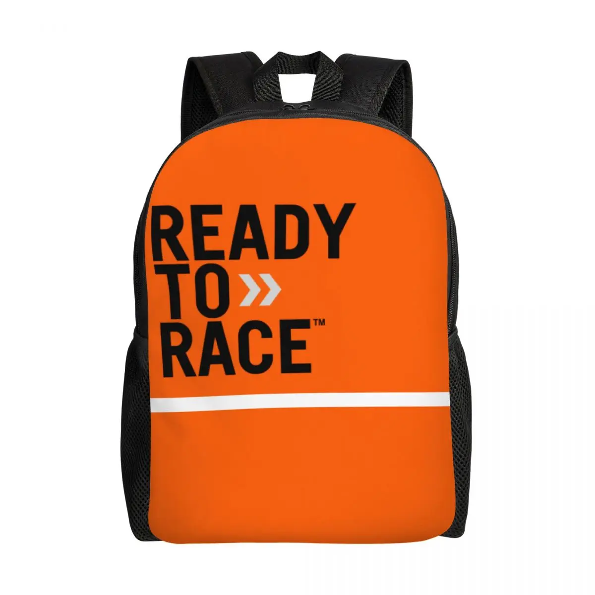 Ready To Race Logo Backpacks for Women Men Waterproof School College Motorcycle Rider Racing Sport Bag Printing Bookbags