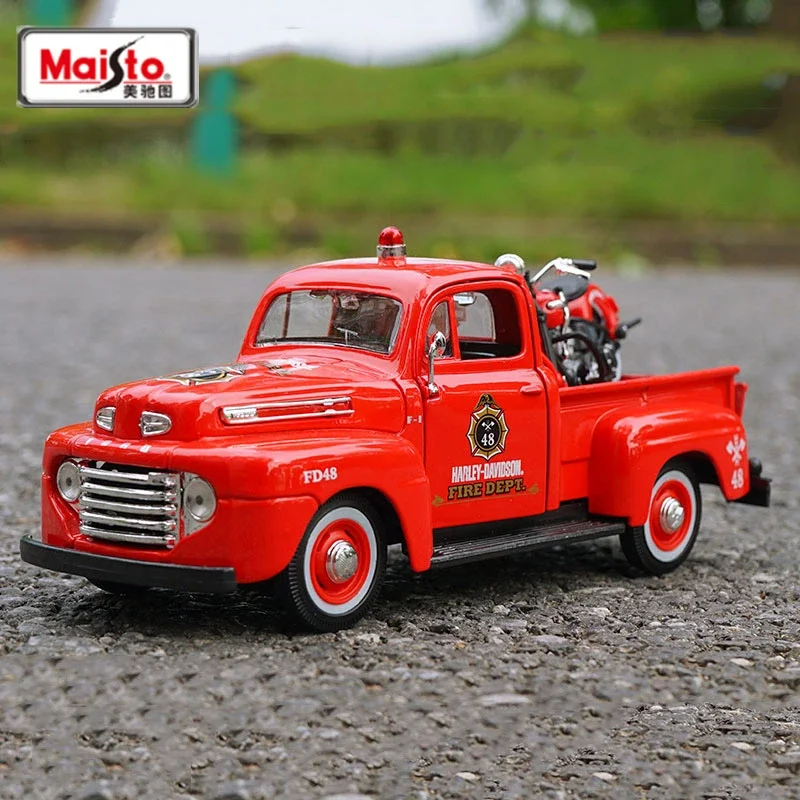 Maisto 1:24 1948 Ford F1 Pickup Alloy Car Model Diecast Metal Toy Car Model Off-road Vehicle Simulation Collection Children Gift