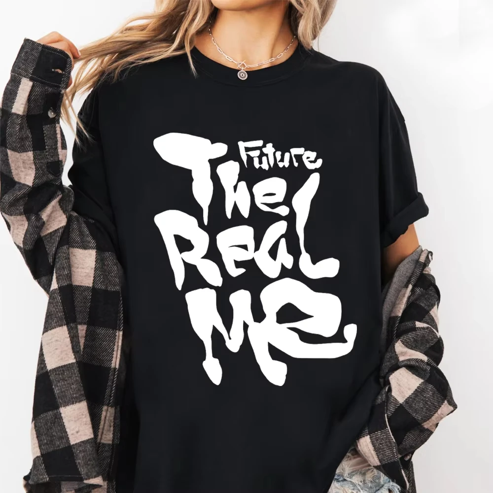 2026 Future-The Real Me Album Summer Fashion T-shirt Man Woman Harajuku Short Sleeve O-neck Casual Shirt Tops