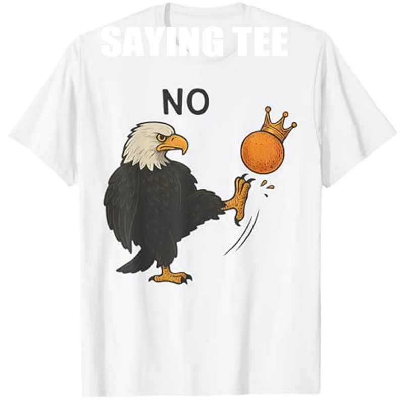

Funny No Kings in America Men Women T-Shirt The Freedom Voice Political Y2k Tee Graphic Outfit Short Sleeve Blouses Novelty Gift