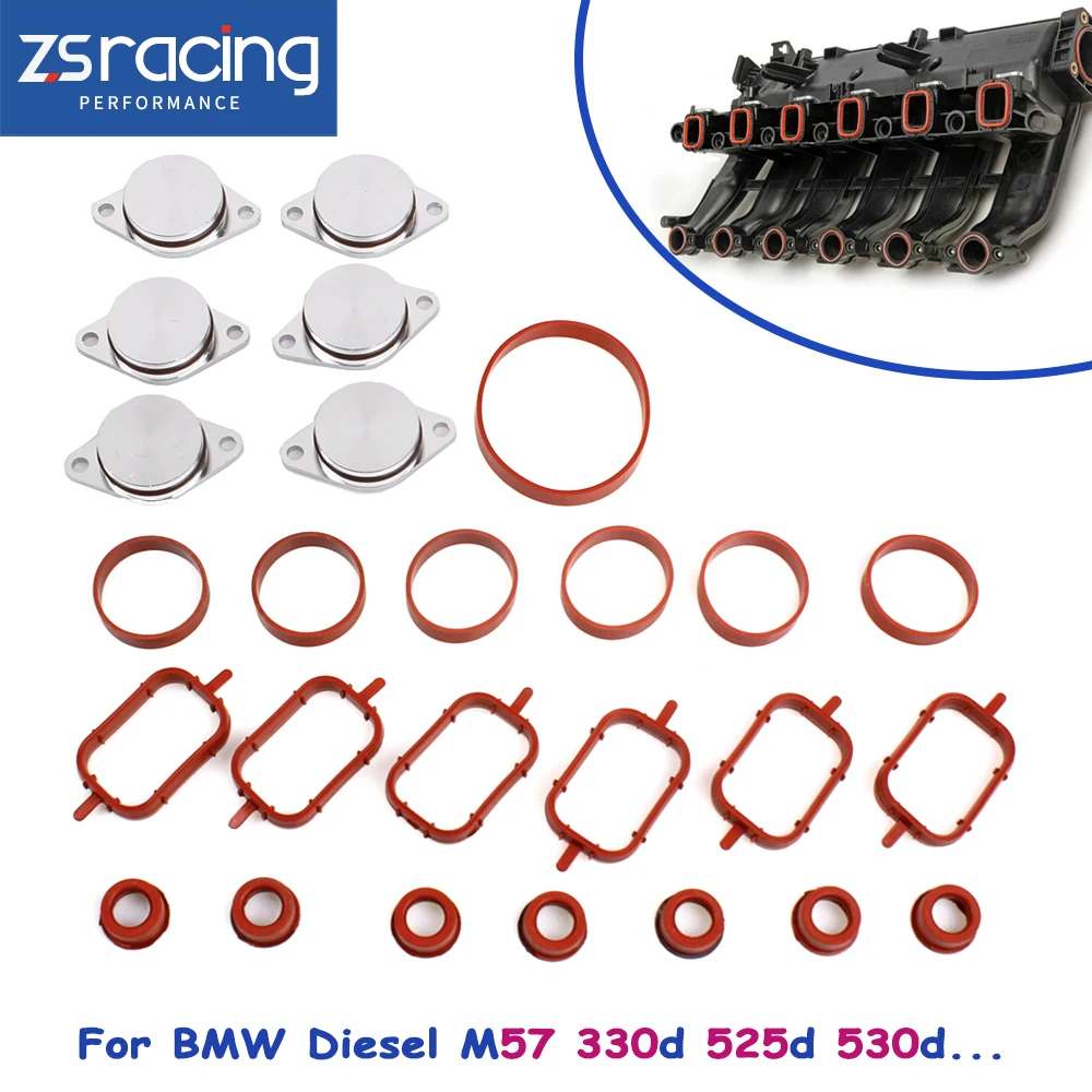 6PCS 33mm Diesel Swirl Blanks Flaps Repair Delete Kit For BMW Diesel M57 330d 525d 530d Removal Repair Kit CR1837
