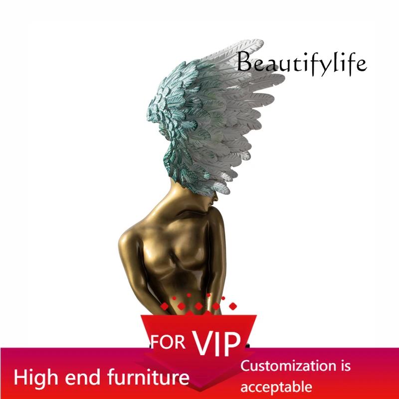 UP Art figure sculpture ornament designer model sales office model room soft decoration living room exhibition hall decoration