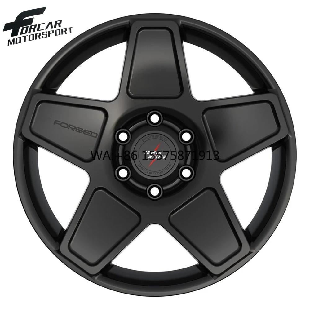 

Forcar 4*4 Gloss Black Lighting Weight Factory 18 19 20 Inch T6061 Factory 5*112 5*114.3 5*120 Forged Wheels for Pickup Truck