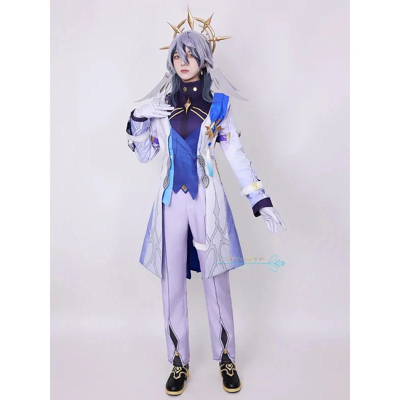 2025 이이 게임 혼카이 스타 레일 미스터 선데이 코스프레 의상 가발 로빈의 형제 애니메이션 역할 놀이 카니발 파티 의상
