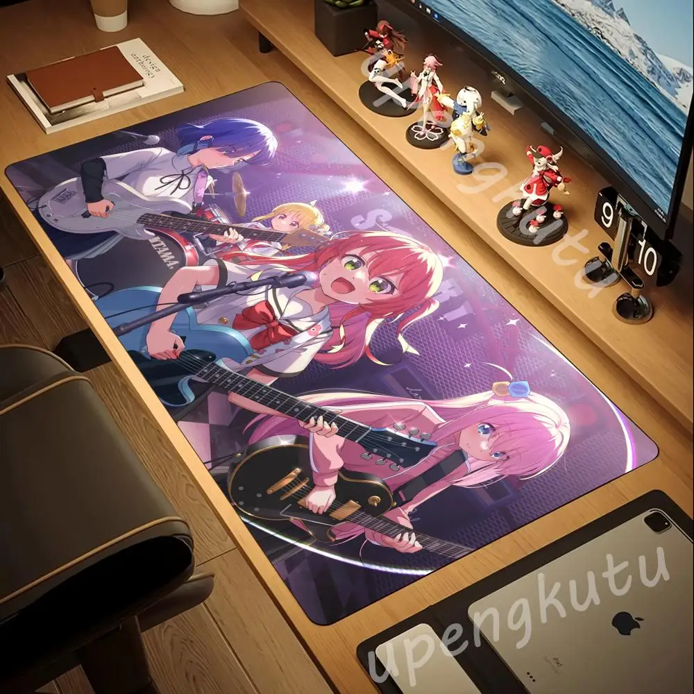 Anime bochi the rock Larger Mousepad Xxl Gaming Keyboard Computer Desk Mat Accessories Game Office Carpet Big Mouse Pad