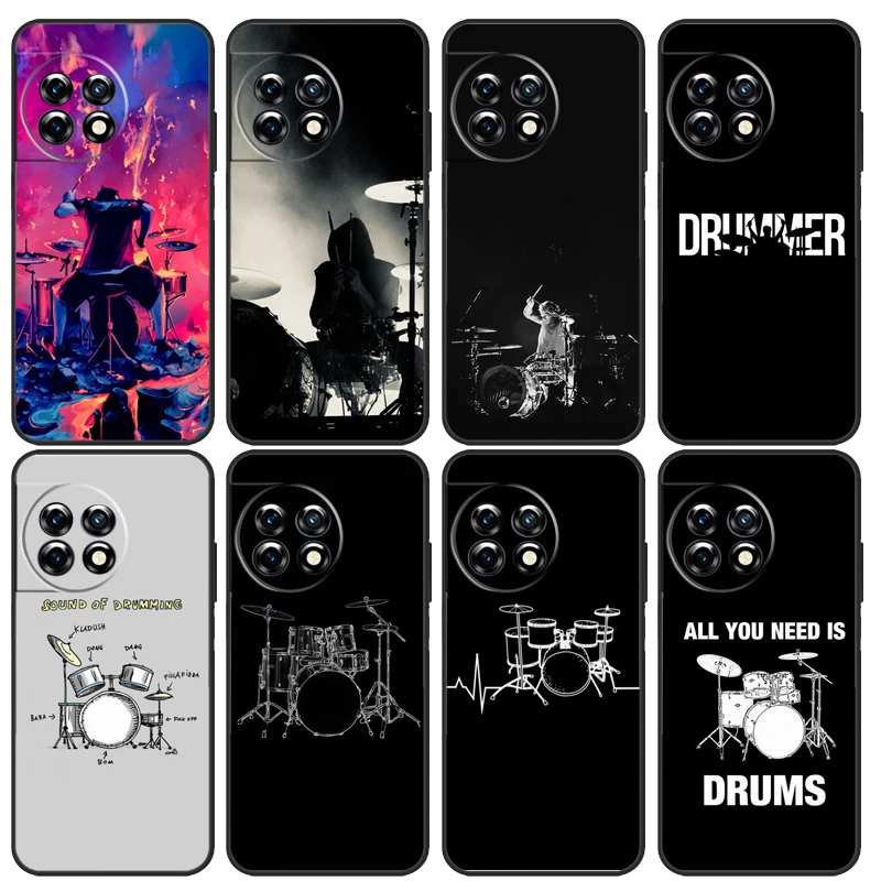 Drum Drummer Music Dj Case For OnePlus 11 8 9 10 Pro 8T 9R 9RT 10T OnePlus Nord 2 2T CE 3 Lite N30 N20 N10 Cover