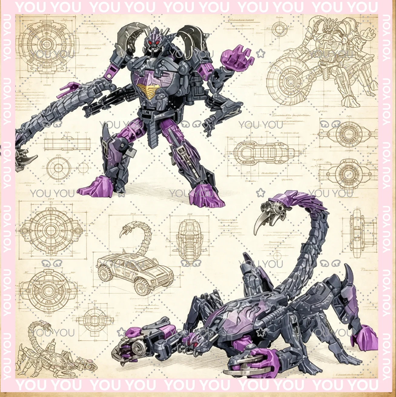 

Новые трансформирующиеся игрушки Hasbro SS-107 Class D Скорпонок: Аниме-модель, коллекционные фигурки роботов, хобби