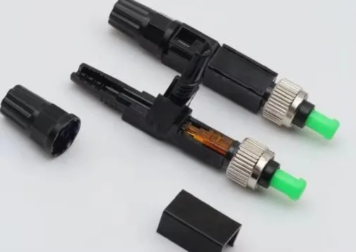 FTTH embedded quick connector fiber optic cold connector FC/APC radio and television special leather cable cold connector