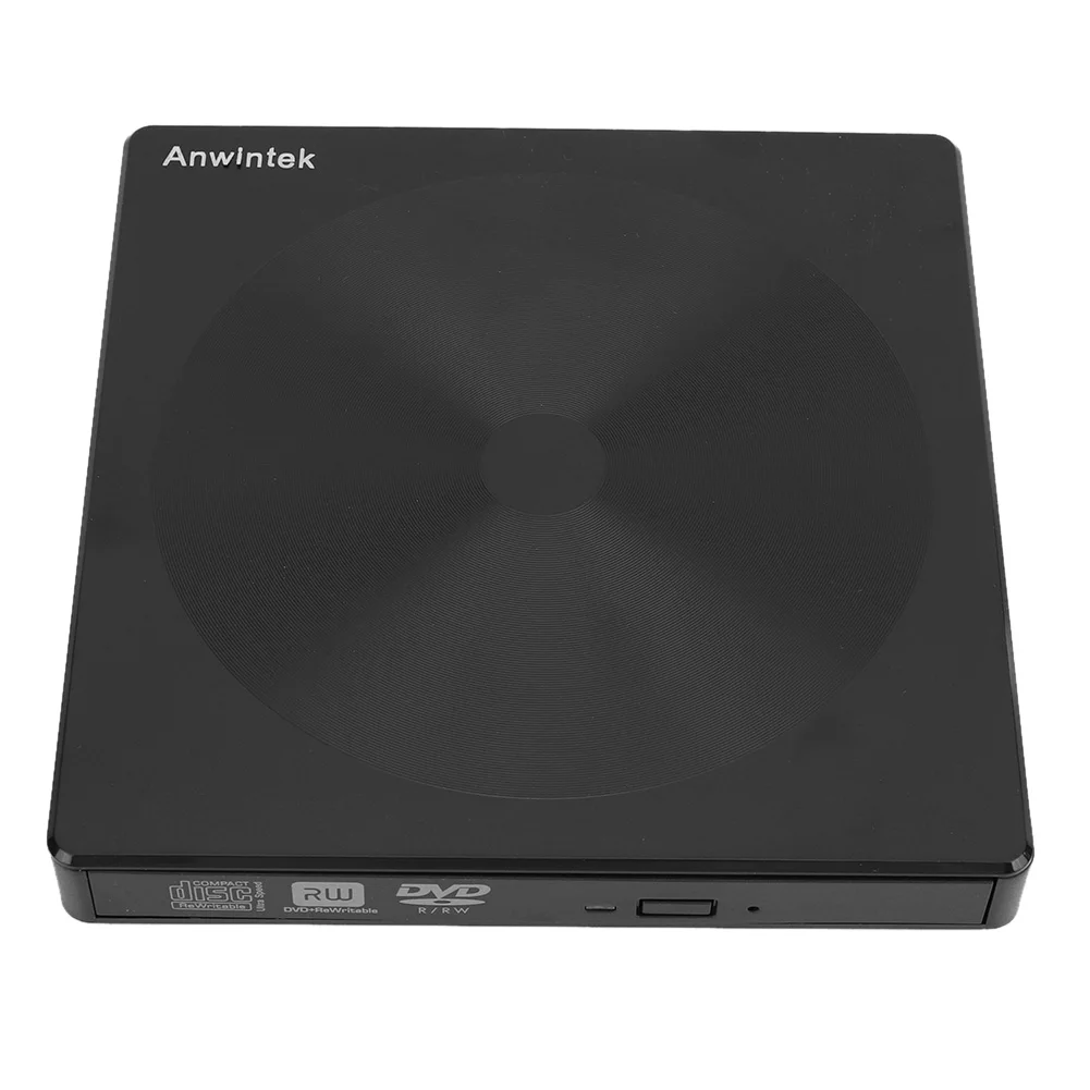 كاتب أقراص DVD RW خارجي رفيع USB 3.0 مع محركات أقراص بصرية من النوع C مشغل أقراص DVD المحمول CD-ROM للكمبيوتر المحمول وسطح المكتب Apple