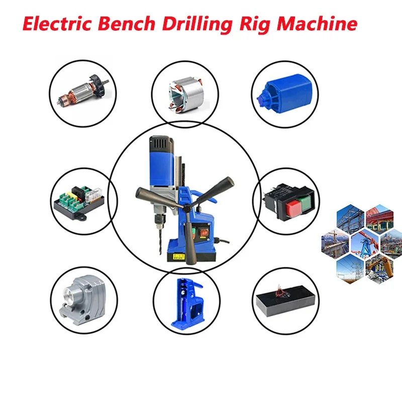 

Magnetic Core Drill Machine 1500W 2200W Drill Press Electric Bench Drilling Rig Machine for Engineering Steel Structure 110/220V