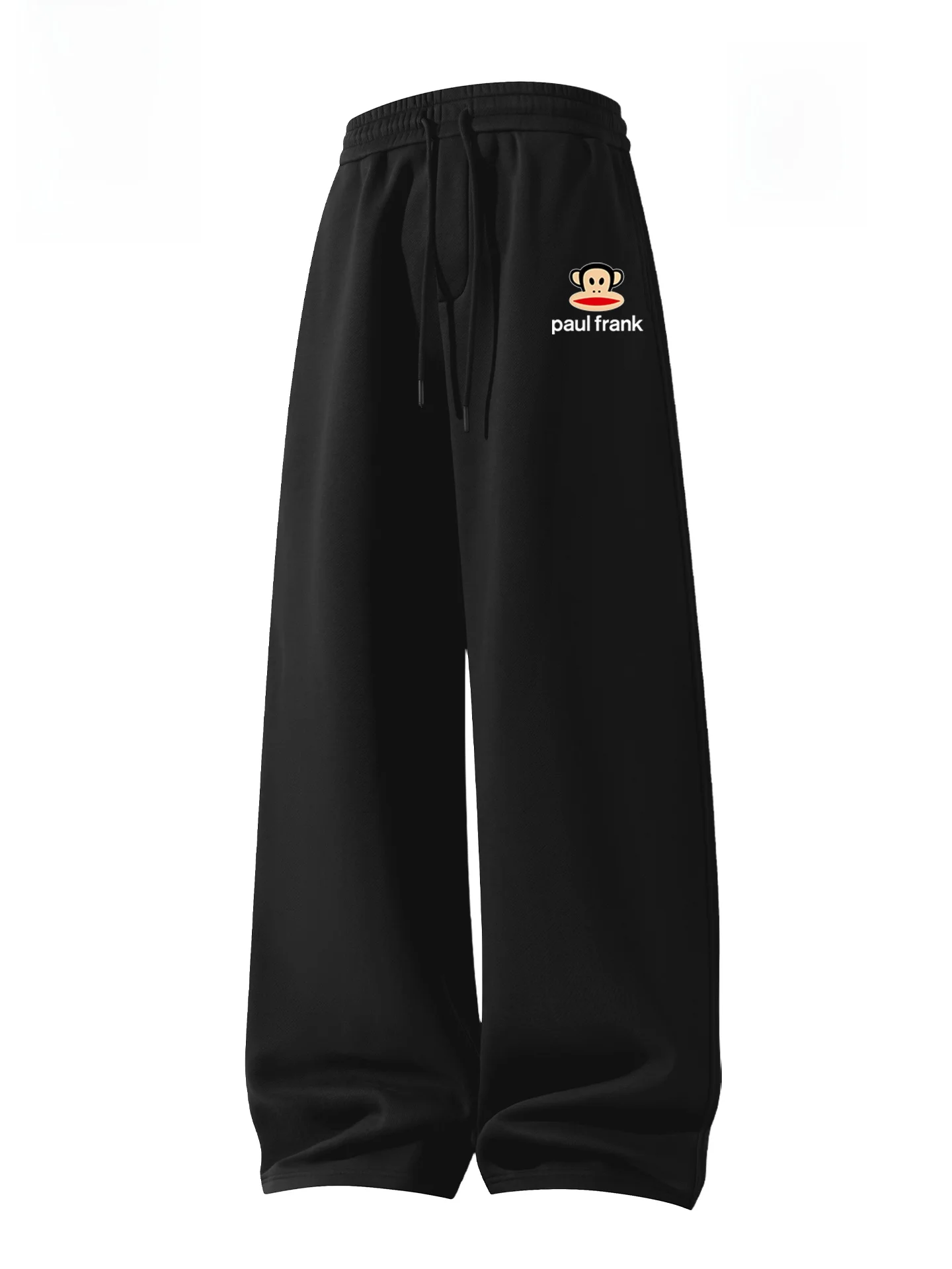 

Fce Lined Casual Pants Men's Winter Warm Heavy Straight Leg Casual Trousers Bla mid Waist Cotton Polyester