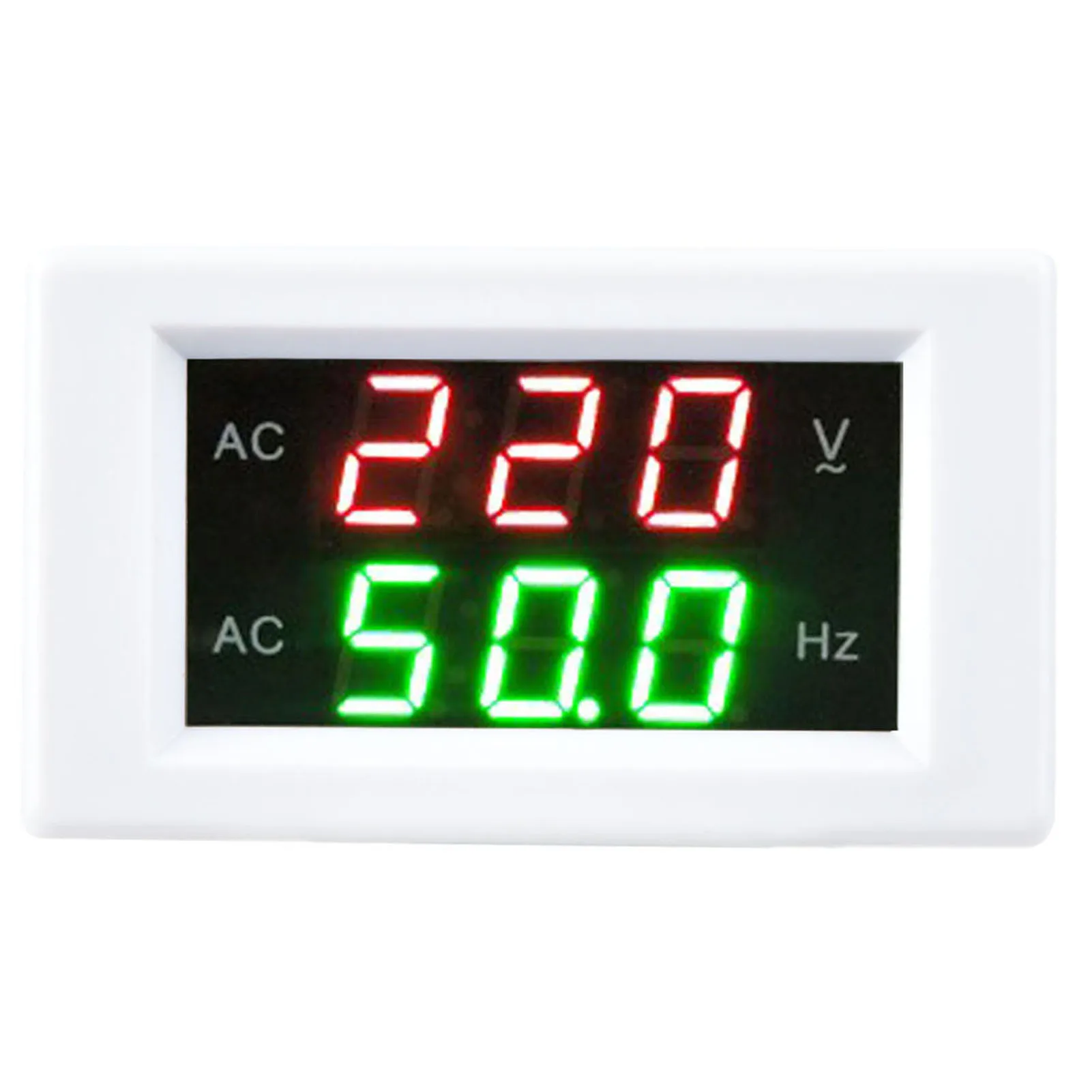 Digital AC Voltmeter Meter Digital Frekuensi Meter Generator Dual Display LED Digital AC Voltmeter Frekuensi Meter Alat Uji