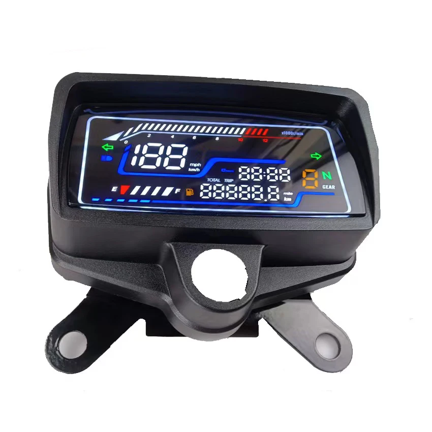 CG125 CG150 WH125-3 SDH125-7C Moto Tachimetro Contagiri LED Tester Digitale di Montaggio con Interfaccia di Carica USB