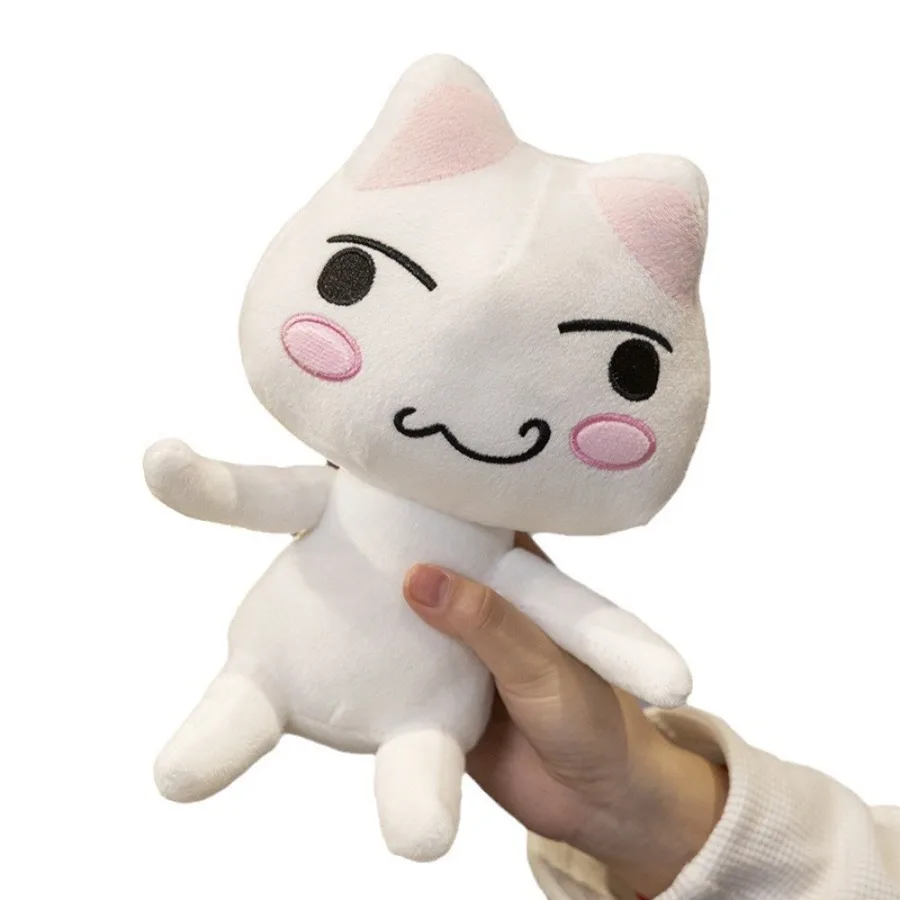Schöne Toro Inoue Katze Plüschtier Paar Schwarz Weiße Katze Plüschtier Lächelndes Cartoon Tier Puppen Raumdekoration Geburtstagsgeschenk – Detail 8
