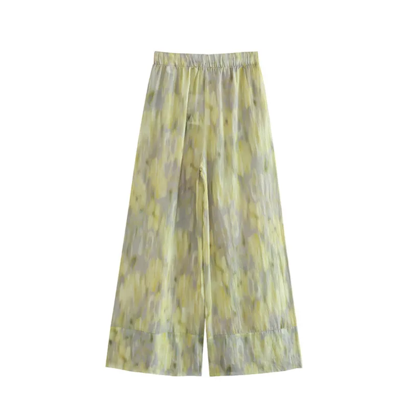 VIBE – ensemble chemise ample en coton et lin imprimé et pantalon Long imprimé, nouvelle mode automne