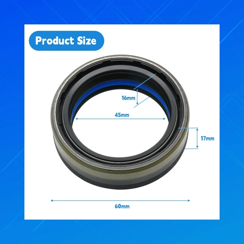 

DMHUI high-quality Terex6194911M1 agricultural machinery oil seals, Size 45x60x16/17 mm, COMBI SF,applicable to Corteco12019672B