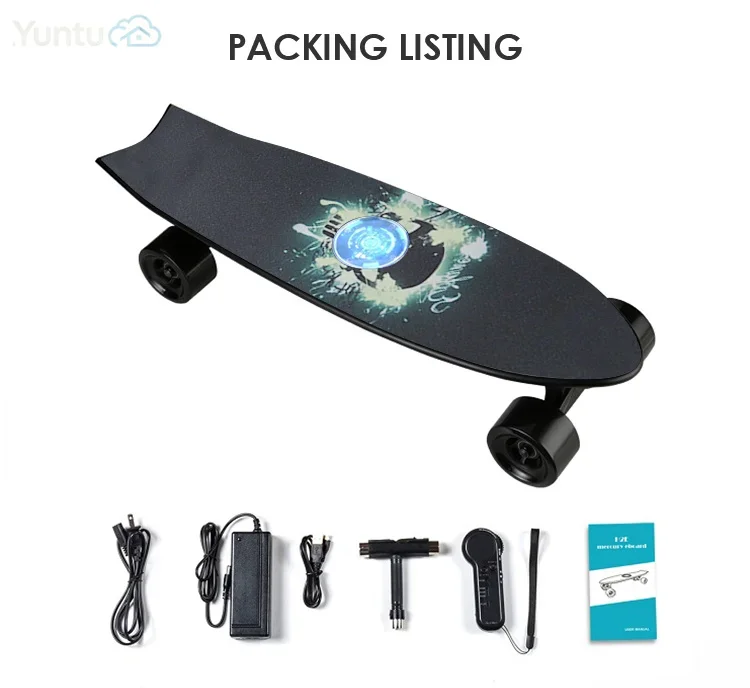 High Quality Jking Electric Skateboard Remote Youngsters Fishboard 25km/h 350W Motor Eco-Friendly Waterproof PP+ABS Skateboard