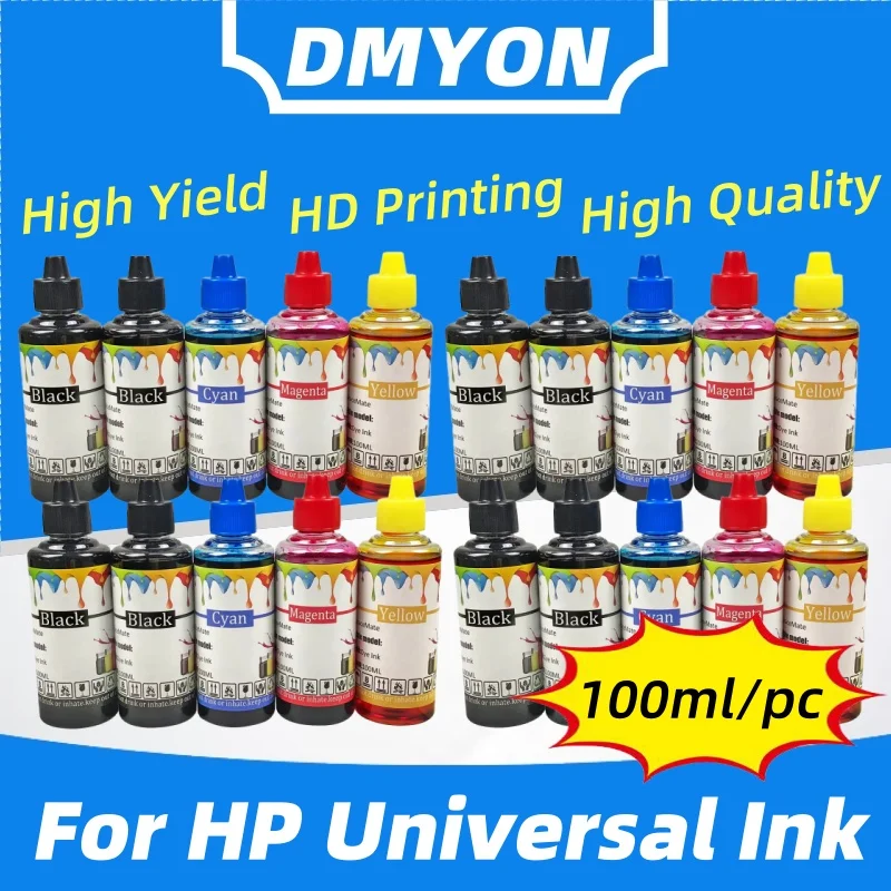 

Ink Compatible for HP Universal Ink Cartridges Continuous Ink Supply System Refill Ink Kit 650XL 652XL 304XL 664XL Deskjet