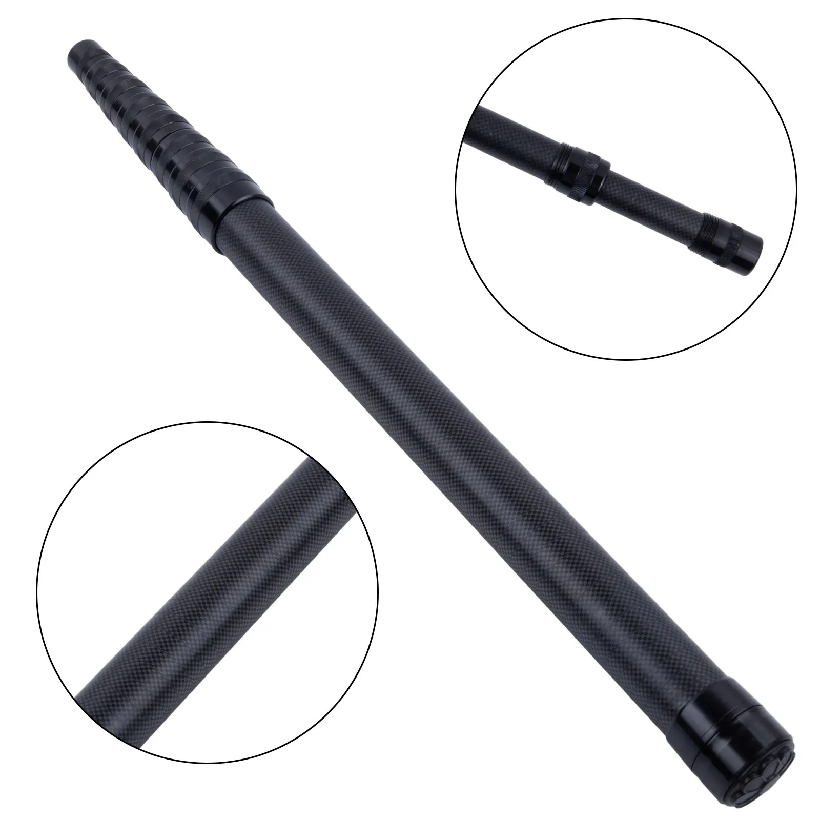 Telescoping Fishing Net Rod 46T High Carbon Fiber Net Pole 1.3/1.7/2.1/2.4/2.7/3Meter Fishing Rod Accessories