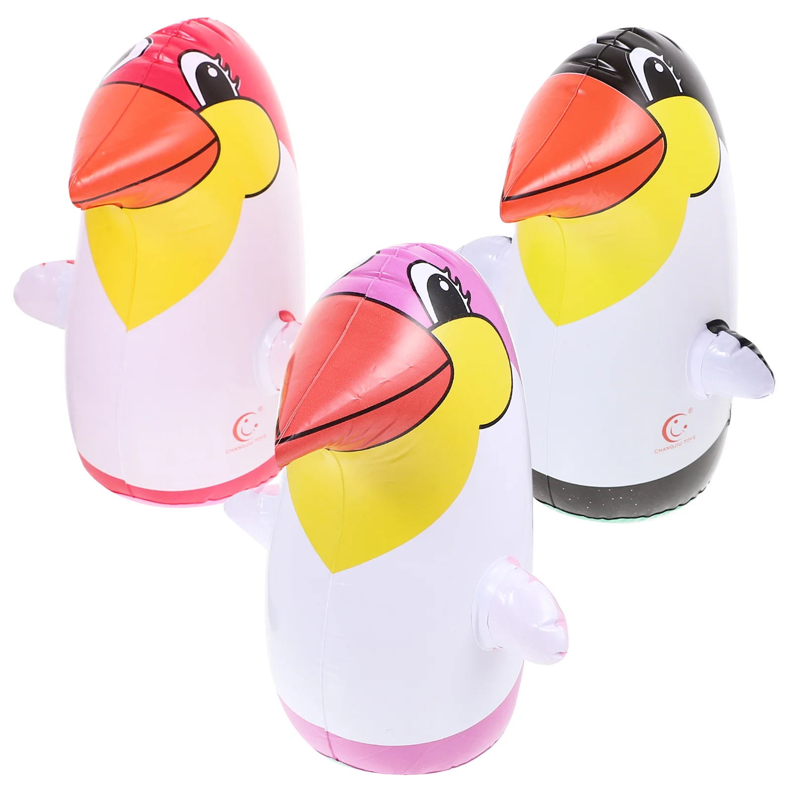 

3 Pcs Whale Toy Toys Inflatable Penguin Baby Paddling Pool Punching Bag for Kids