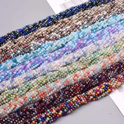 2 3 4 6mm Crystal Glass Beads Seed Rondelle  Faceted Crystal Beads Loose Spacer Beads for Jewelry Making DIY Necklace