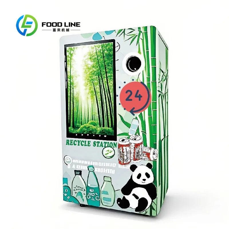 Customized AI Smart Reverse Vending Machine for Supermarkets Plastic Bottle Recycling Cashback & Mobile App
