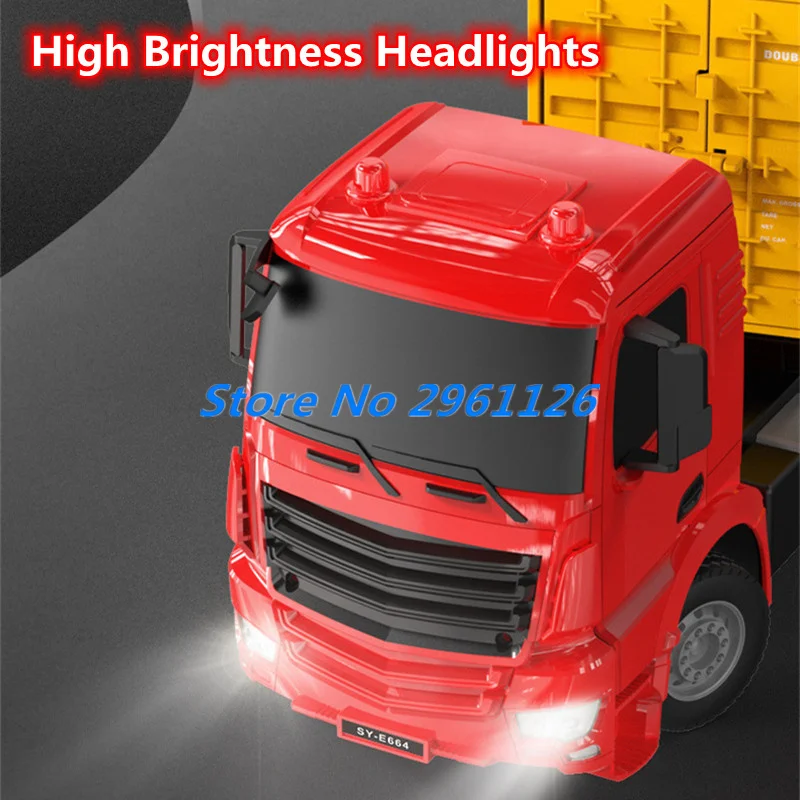 1:26 61 CM Super Lager Afstandsbediening Semi Trailer Tractie Truck Model Gesimuleerde Geluidseffecten RC Techniek Truck Kinderen speelgoed