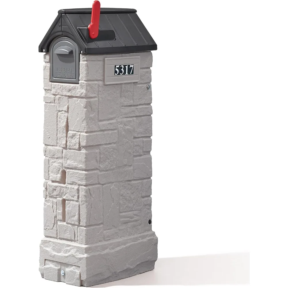 

MailMaster StoreMore Mailbox, Extra Storage, Weather Resistant, Large Outdoor Mailboxes, Made of Durable Plastic Easy to Install