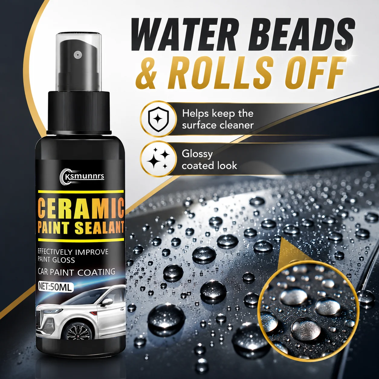 New Special three in one nano coating spray for automobiles - high-quality scratch resistant formula, high definition and bright