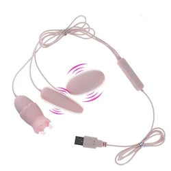 Tongue Vibrators 10 Modes USB Powerful Vibrating Egg G-spot Massage Oral Licking Clitoris Stimulator Erotic Sex Toys for Women