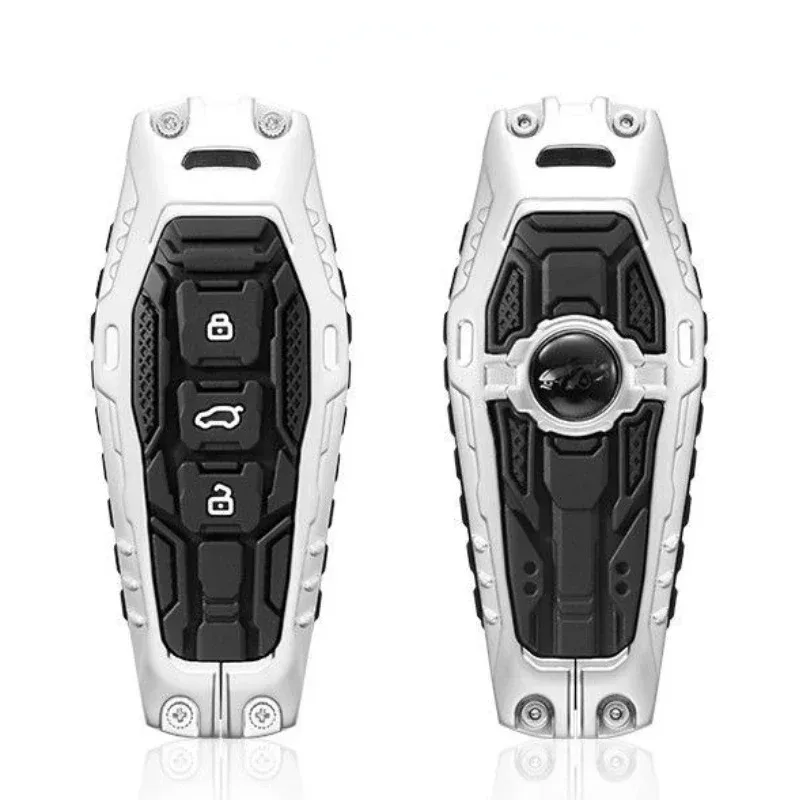 For Chery Jaecoo 6 J6 ICAR 03 224-2026 Zinc Alloy Silver Car Key Case Keyless Cover Key Shell Interior Car Accessories