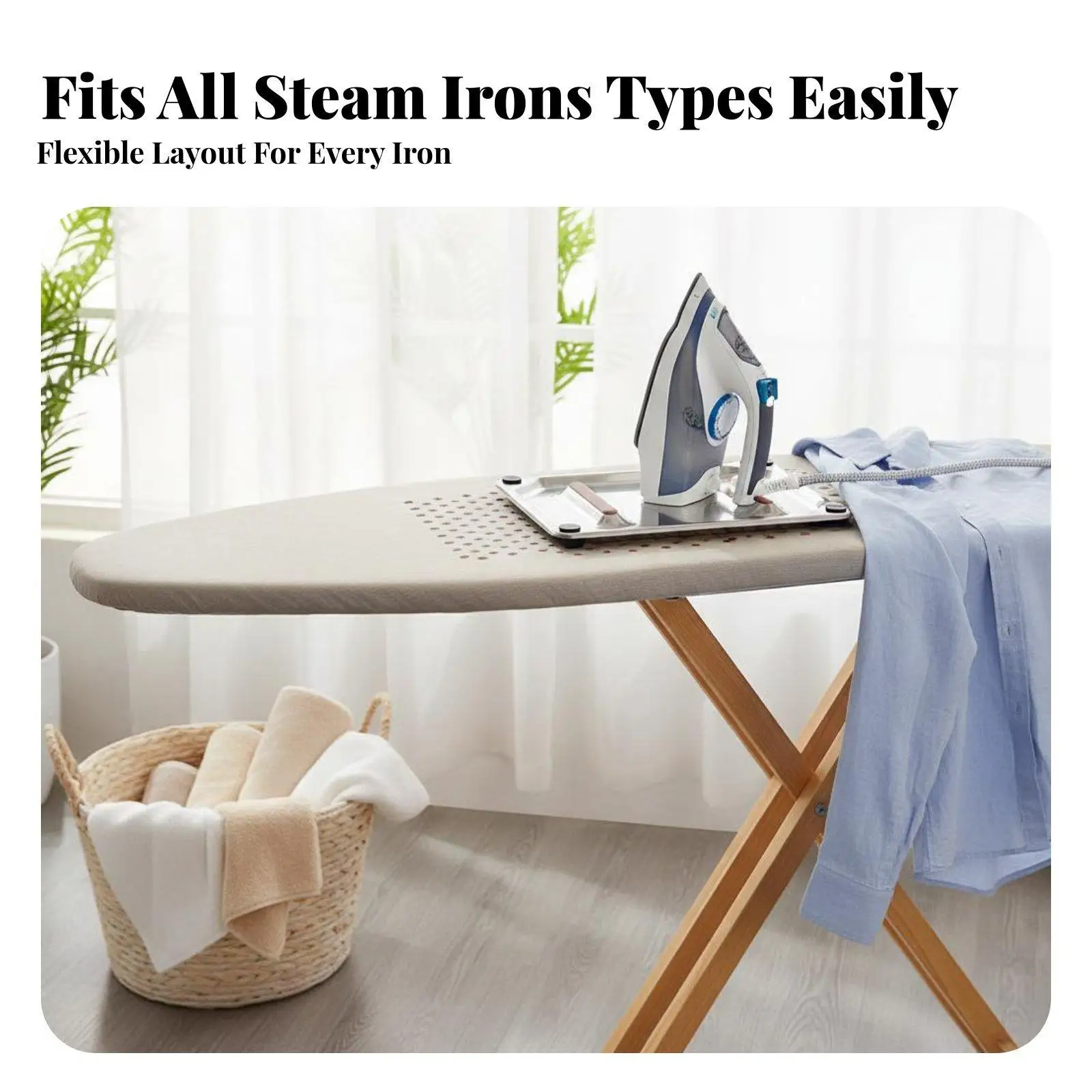Non Slip Heat Resistant Silicone Ironing Pad Iron Rest Mat Laundry Room Table Shield for Daily Use
