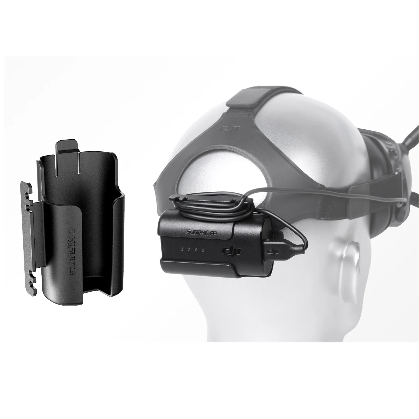 Battery Storage Case For Avata FPV Battery Holder Headband Back Clip Holder For DJI Goggles V2 V1 Flying Glasses Accessories