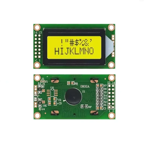 0802a lcd Flüssig kristall anzeige Zeichen lcd 8 x2 dc 3,3 V-5V lcd Modul blauer Bildschirm grüner Bildschirm