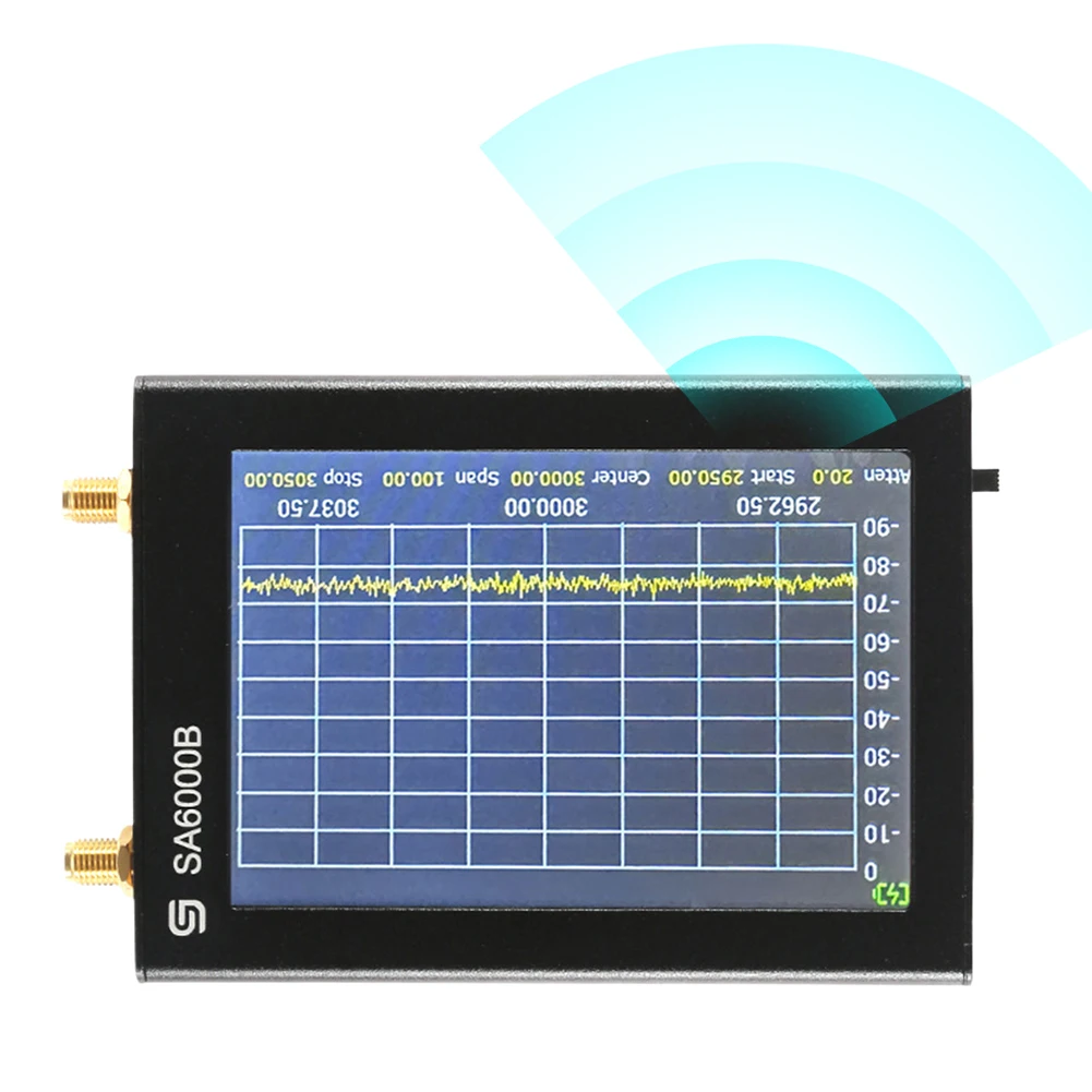 SA6000B 2 in 1 Handheld Spectrum Analyzer & Signal Generator Spectrum Analyzer Signal Generator Used As Phone RF Power Detector