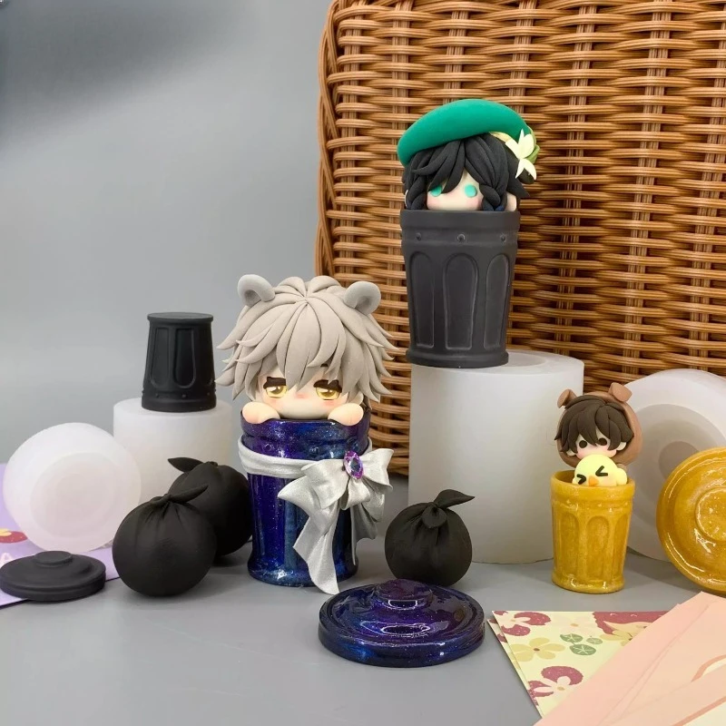 Trash Can Shape Sil… - image